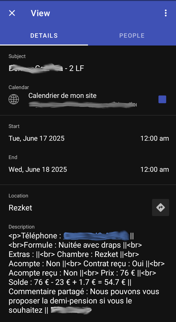 Fiche client