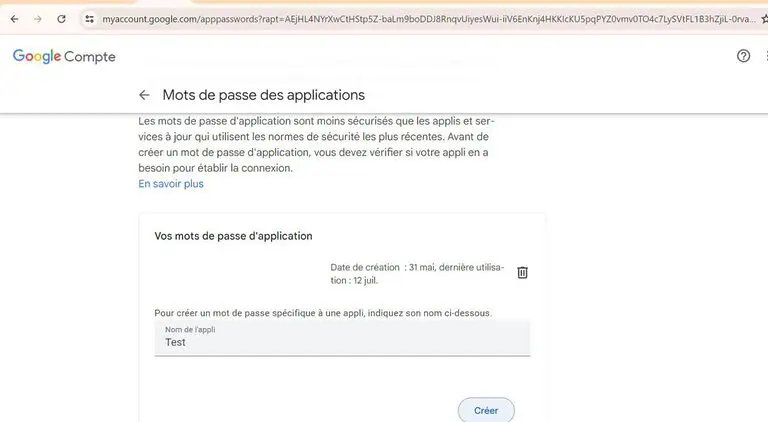 Google Compte